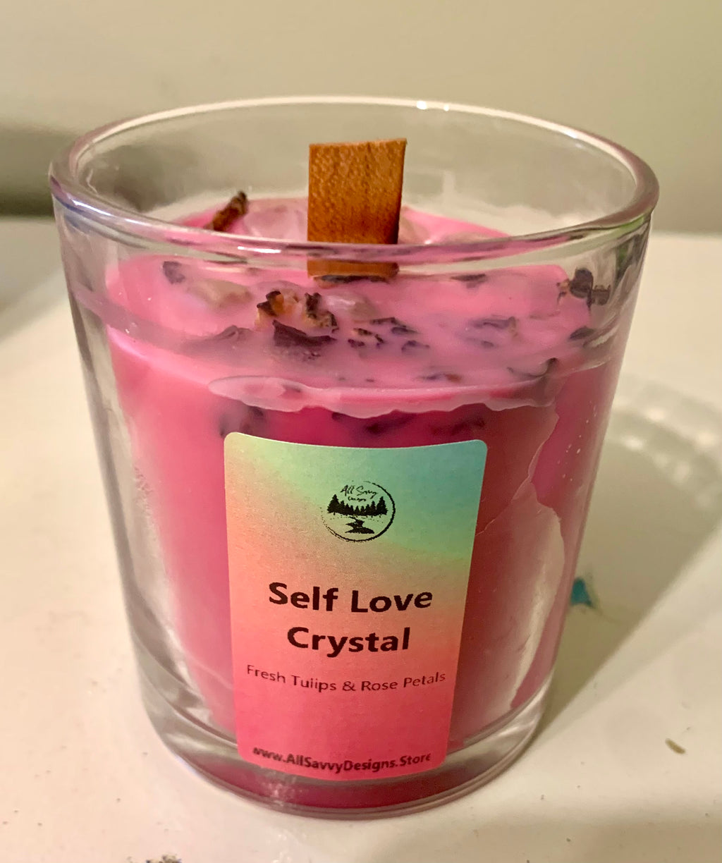 Intention Crystal Candles